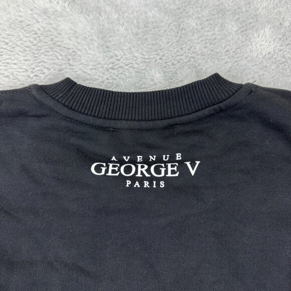 Avenue George V Paris Black Sweater Men’s Size L - Picture 15 of 15